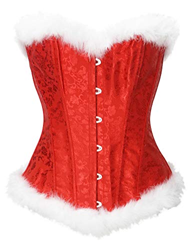 bslingerie® Sexy Christmas Mrs. Claus Costume Bustier Corset Top