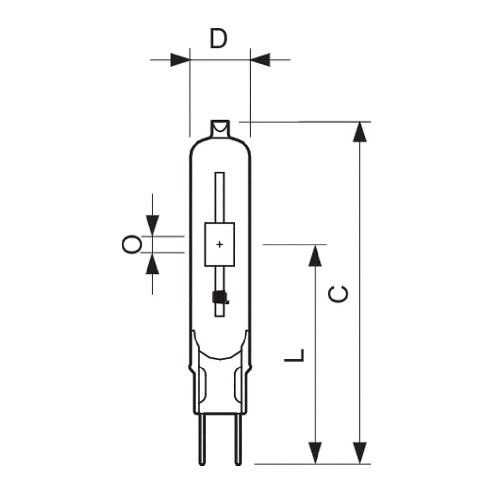 Lampada a ioduri metallici 73W G8,5 14x81mm CDM-TC 70W/830