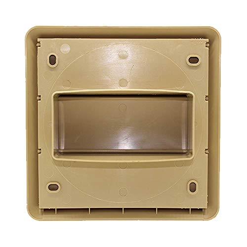 Kair Beige Gravity Grille with Rectangular 110x54mm Rear Spigot - Image 2