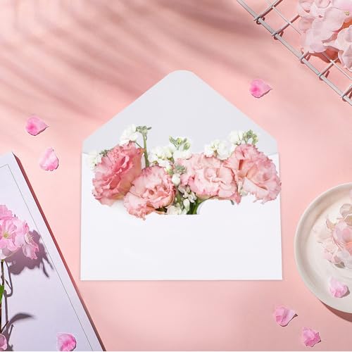 100 Stück Briefumschläge Umschläge mit Nassklebung 120 g/m² DIN B6 Briefumschlag Kuvert Briefkuverts Briefhüllen Papier für Grußkarten, Hochzeit Einladung, Geburtstagskarten Briefkuvert