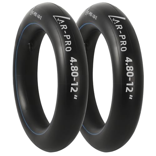 AR-PRO Replacement 4.80-12" Heavy-Duty Inner Tubes for ATVs, Lawn and