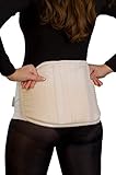 Merino Wool Warming Belt for Lower Back Pain. Heating Belt with Optimal Compression - for Men and Women. (#5 for Waist Circumference: 45-49 inch (116-125cm))