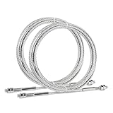 Lazenta JSJ5-04-00CH Lift Equalizer Cable 389” Compatible with Challenger Lift E10 LE10 VLE10,Quality Lift EQ10,Replacement Car Hoist Galvanized Steel Wire Rope 2 Sets