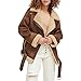 Levi's Women's Faux Shearling Moto, Brown