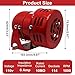 S SYDIEN Motor Siren Red 1Pc AC 110V 114dB Industry Electric Motor Alarm Driven Siren, Horn Sound Buzzer Alarms Bell for Home, Industries, Stores and Security Alarm System
