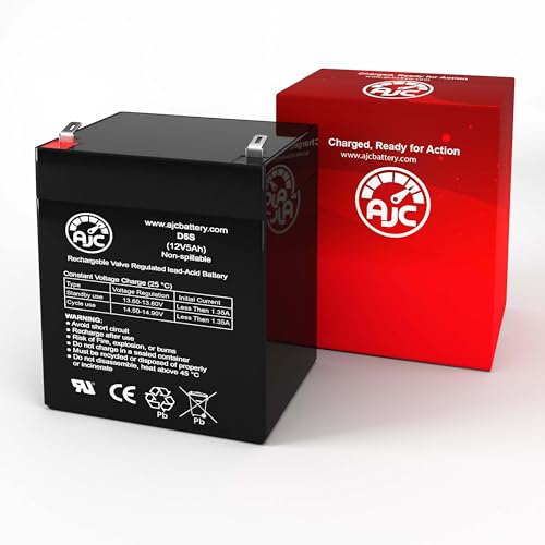 AJC Battery Compatible with Interstate Power Patrol SEC1055 12V 5Ah Emergency Light Battery - Thumbnail 2