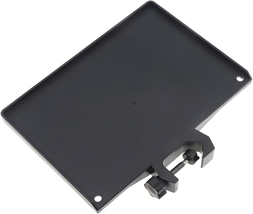 RTNLIT Bandeja de soporte para micrófono, soporte firme con abrazadera con capacidad de peso de 4.5 libras, estante ajustable para micrófono para