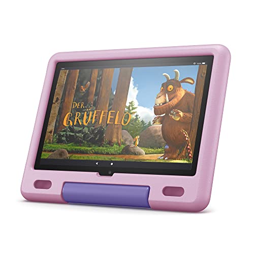Bild zu Fire HD 10 Kids-Tablet│ Ab dem Vorschulalter | 25,6 cm (10,1 Zoll) großes Full-HD-Display (1080p), 32 GB, kindgerechte Hülle in Lavendel.