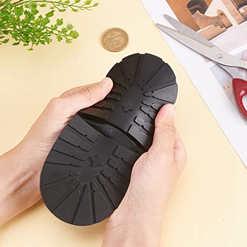 Suela y tacón de goma durable para reparación de calzado miniatura 3