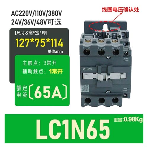 Contacteur LC1N65 AC110V 25A pour eliminer les pannes de commande