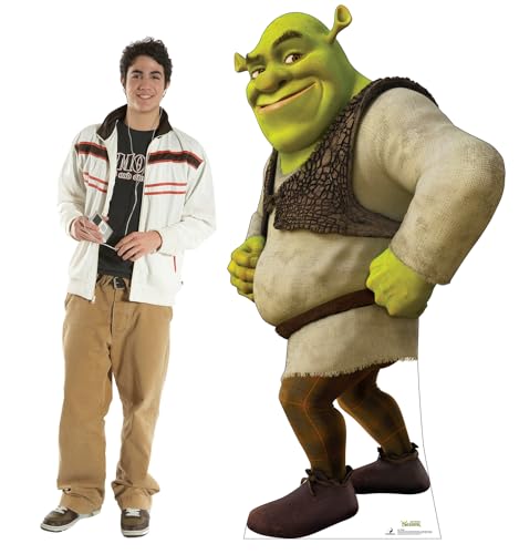 Image of Cardboard People Shrek Life Size Cardboard Cutout Standup - Shrek (2001 Film)