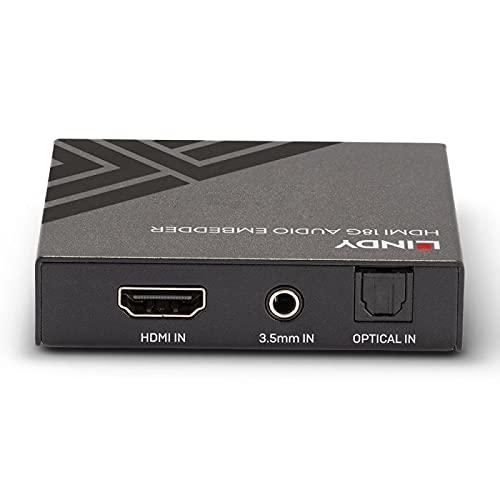 Lindy HDMI 18G Audio Embedder extractor e inyector de audio digital para video 4K 5