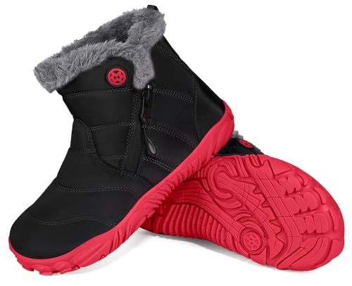 Gaatpot Barfußschuhe Winter Jungen Mädchen Winterstiefel Wasserdichte Kinder...