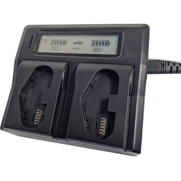 Power Smart LP-E19 Dual Battery Charger for Canon LP-E19 LP-E4N LP-E4 EOS 1Dx 1D Mark III IV Camera Battery Charger