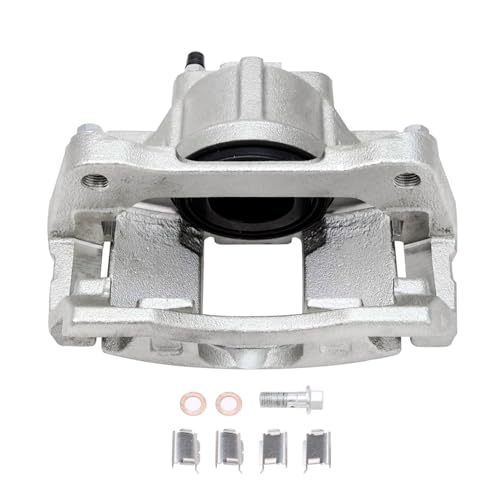Image of Detroit Axle - 2pc Front Brake Calipers for 07-18 Jeep Wrangler Wrangler JK | 2008-2012 Liberty 2007-2011 Dodge Nitro, Disc Brakes Calipers w /Brackets Replacement