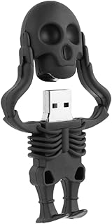 LIGHTAOTAO Skull u Disk Jump Drive 32gb Pendrive 64gb Skeleton Jump Drive 32gb USB Flash Drive USB 2.0 Flash Drive Suprimentos de Festa 32g PVC Preto USB 2.0 Flash Drive Jump Drive