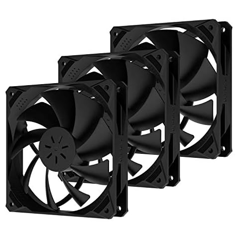 upHere Ventilador para PC, 120mm, PWM, NK12BK4-3 Cover