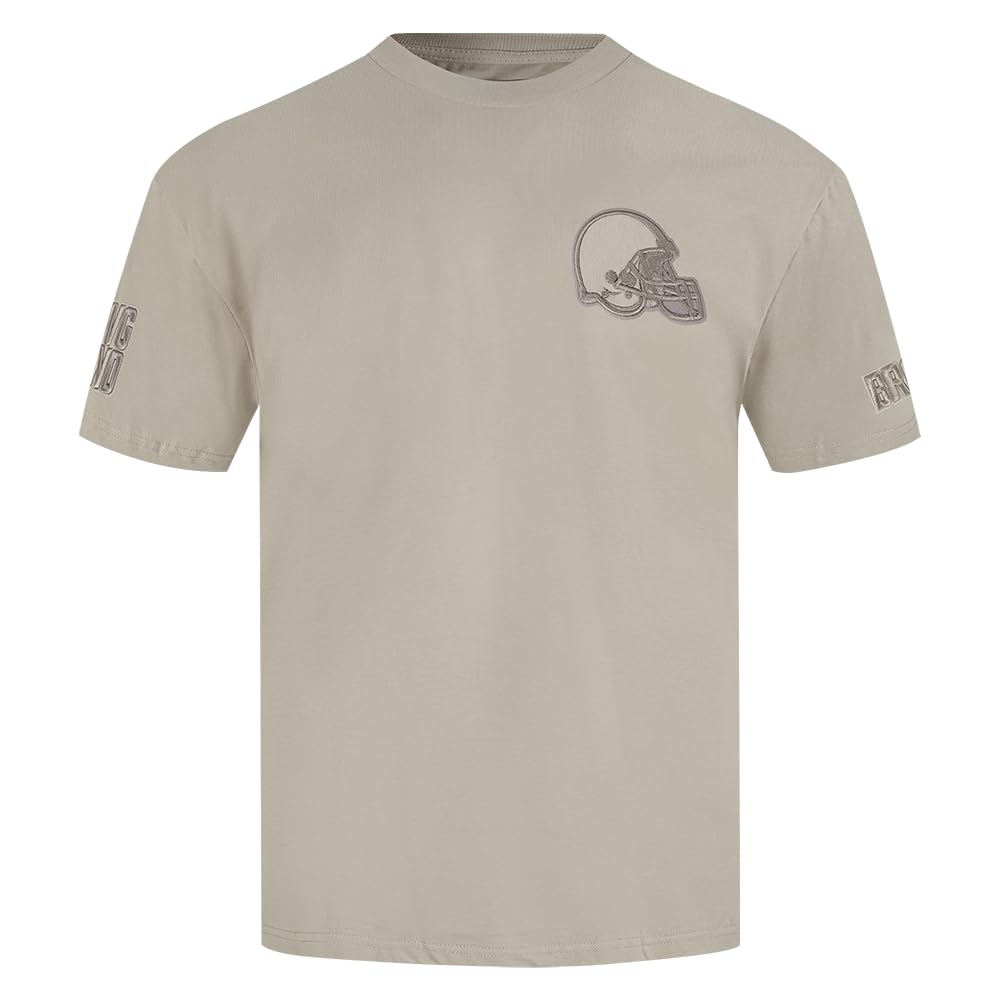 Pro Standard Mens NFL Cleveland Browns Neutral Short Sleeve Tee Taupe M
