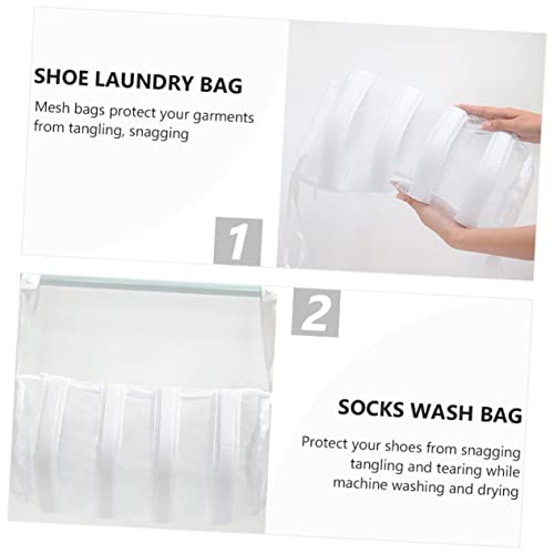 Poche à linge pour chaussures évite les chocs en machine 3x - 4