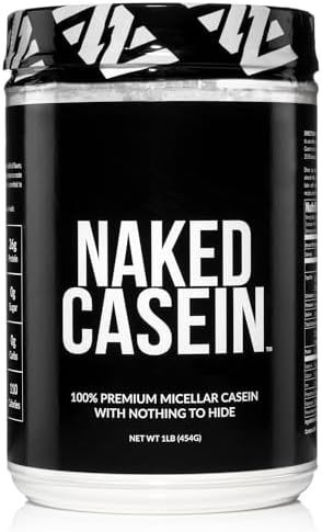 Naked Casein - 1Lb Micellar Casein Protein - Bulk, Gmo-Free, Gluten Free, Soy Free, Preservative Free - Stimulate Muscle Growth - Enhance Recovery - 15 Servings