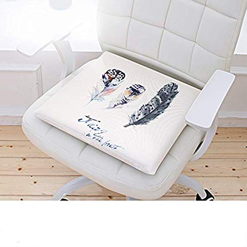 Coussin de chaise de bureau en coton à mémoire de forme ventilé 40x40cm