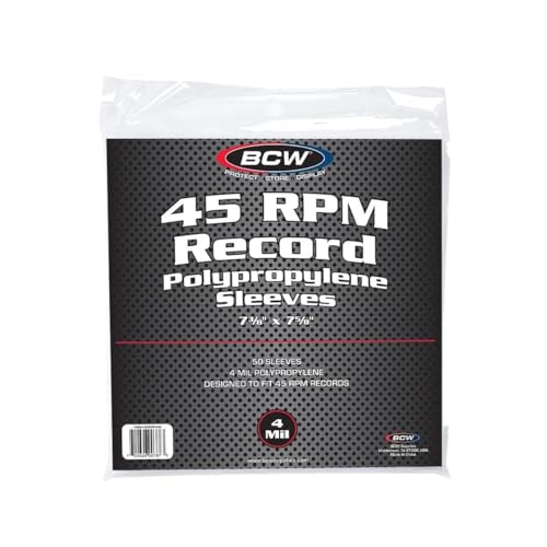 BCW 4 Mil 7 Inch Record Sleeves