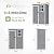 VONZOY Resin Outdoor Storage Shed, 5x3FT Plastic Garden Shed with Floor, Lockable Door & Window, Waterproof Tool Shed for Backyard Garden Patio Lawn Grey White