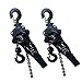 Lever Chain Hoist 2200LBS 5FT 2 Units Set 1T 1,5M Lever Chain Hoist 1 ton Commercial Portable Hooks for Building Garages Warehouse Automotive Machinery?1T/1.5m*2units?