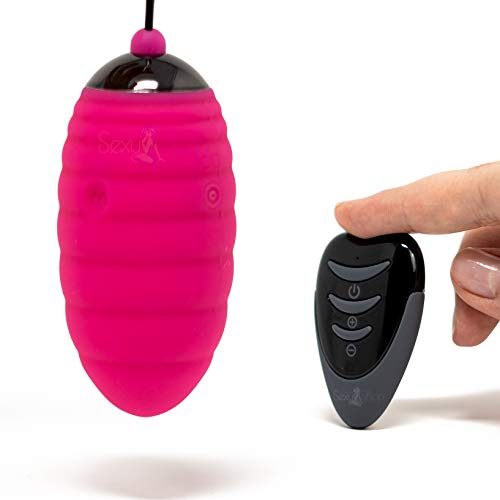 Italian Sexy Shop® Màssaggiatore Portatile con telecomando, 10 Modalità di Vibrazione Impermeabile Kegel balls (viola)