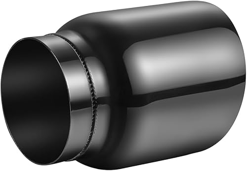 Miniatura 5 de A-KARCK Puntas de escape de doble pared, entrada de cromo negro de 3 pulgadas, punta de silenciador con revestimiento que nunca se decolora ni se
