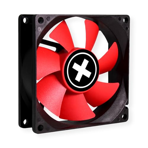 Ventilador para gabinete Xilence de 8 cm negro y rojo, modelo XF037 miniatura 4