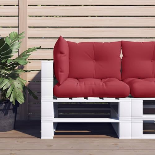 Coussin pour palettes 61,5x60cm imperméable en lot de 3 pour assise et dossier de jardin