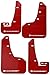 Rally Armor MF32-UR-RD/WH Red, White Mud Flap with Logo (15+ Subaru WRX & STi Sedan Only UR)