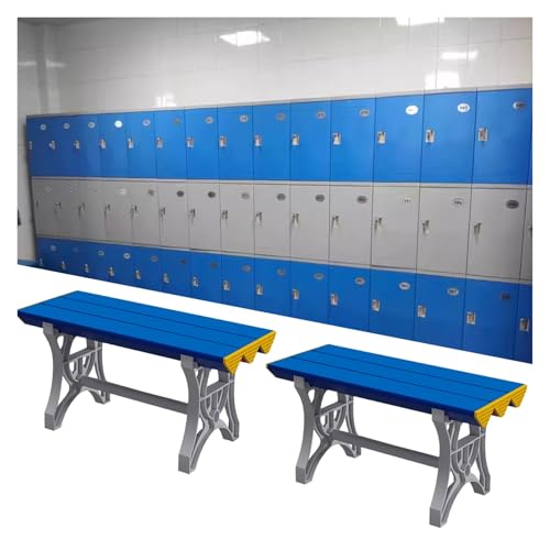 Banco cambiador para gimnasio y piscina, plástico ABS impermeable, taburete duradero para ropa y calzado, paquete de 8, ideal para vestuarios y baños