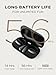 Open Ear Headphones, Bluetooth 5.4 True Wireless Earbuds Bone Conduction Headphones with Mic Clear Calls, Comfort Fit Lightweight Bone Ear Buds with Hooks, 56H Playtime, IPX6 for Sport, Black