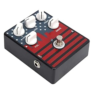Gitaarpedaal, Multi-effecten Distortion Pedaal Instrument Accessoire Mini Effect Draagbaar voor Gitaar en Bas voor…
