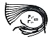 Moroso 73716 Black Ultra 40 Spark Plug Wires, Fits Small Block Ford 351W, 135 Degree Plug Ends, HEI Distributor Ends