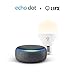 Echo Dot (3.ª generación), tela de color antracita + bombilla inteligente LIFX...