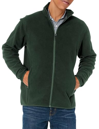 Image of Amazon Essentials Men's Full-Zip Polar Fleece Jacket, Warm, Soft with Zippered Pockets for Cold Outdoor Weather (Available in Big & Tall)