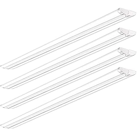 AntLux 110W 8FT LED Shop Lights Ultra Slim LED Wraparound, 12600LM, 5000K, 8 Foot Strip Light, Flush Mount Garage Office Warehouse Ceiling Lighting Fixture, 8 Foot Fluorescent Tube Replacement, 4 Pack Cover