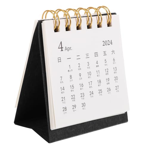 HAPINARY Calendario De Espiral, Calendario Decorativo De Oficina, Calendario De Escritorio, Calendario Pequeño Y Sencillo De Escritorio, Calendario De Pie Para Escritorio, Calendario De