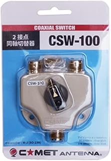 CSW-100 コメット 2接点同軸切替器 M-J型コネクター