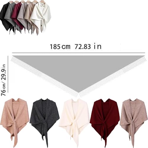 Neattidyly Women's Solid Color Scarf, Pashmina Shawl Wraps for Women, Casual Soft Comfortable for Daily Wear2