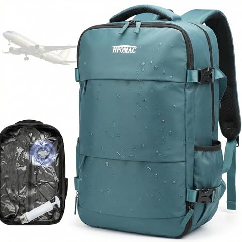 Mochila de compresión al vacío de viaje 40L con compartimento para portátil