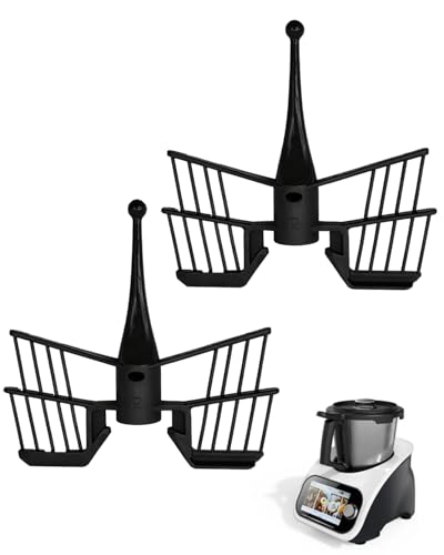 JUKOTA Dos batidores de mariposa, compatibles con Monsieur Cuisine Connect y Smart, son accesorios de Monsieur Cuisine, perfectos para postres cremosos, nata para montar y claras de huevo batidas