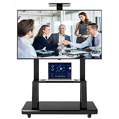 Soporte móvil para TV con ruedas y altura ajustable miniatura 1
