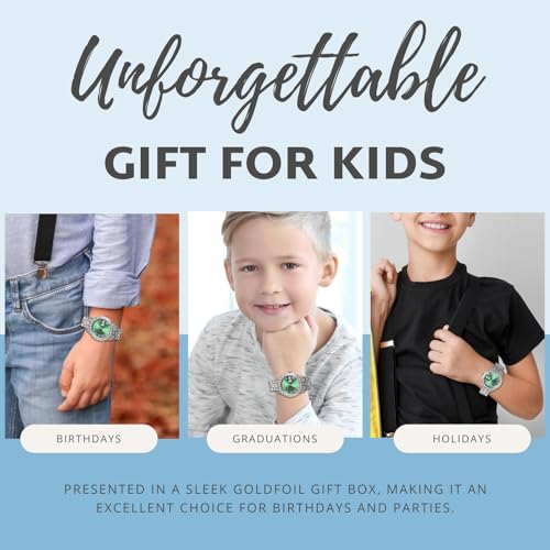 Image of Halukakah Diamonds Gold Watch Iced Out for Boy Teens Kids - 18K Real Gold /Platinum Plated,42mm Blue /Green /Red Dial,Japanese Quartz - 8 inch Length - Optional with Cuban Link Chain,with Watch Adjuster Tool