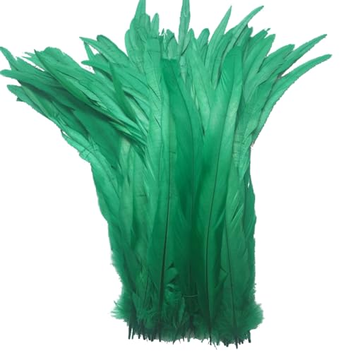 Sowder Schwanzfedern vom Hahn 11-14inch(27-35cm) Lengh Packung 50pcs(dunkelgrün)