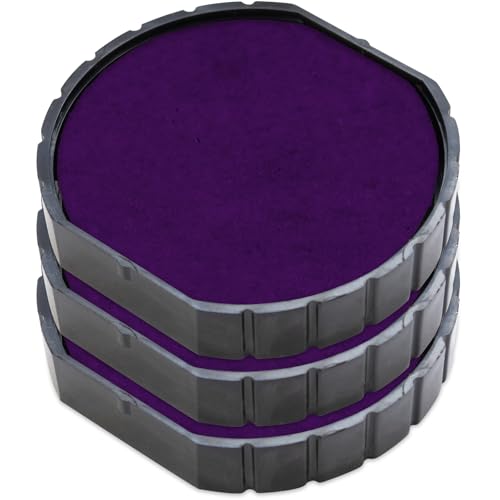 E/R30 Replacement Pad Compatible for 2000 Plus Printer R30 - Water Based - Pack of 3 - Purple