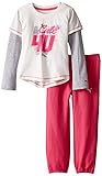 PUMA Girls' 2pc Long Sleeve Pant Set